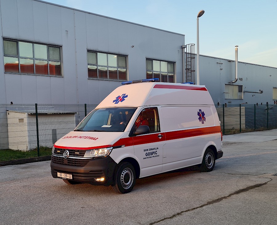 Isporučeno novo vozilo VW T6 za sanitetski prijevoz Domu zdravlja Gospić